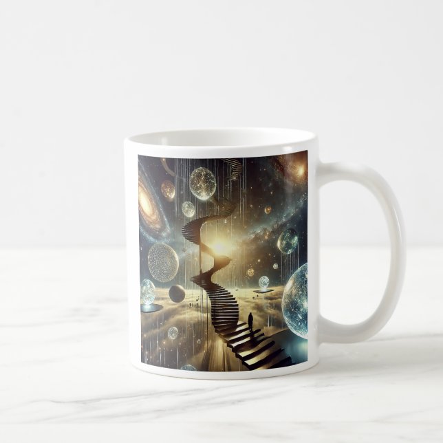 A staircase through the infinite. coffee mug (Right)