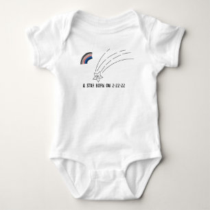 A Star Born on Twosday 2-22-2022 Baby Bodysuit