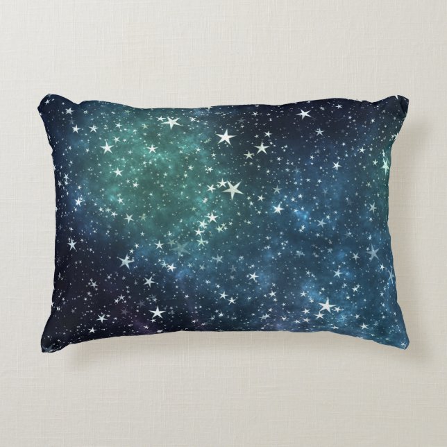A Star Filled Night Accent Pillow (Front)