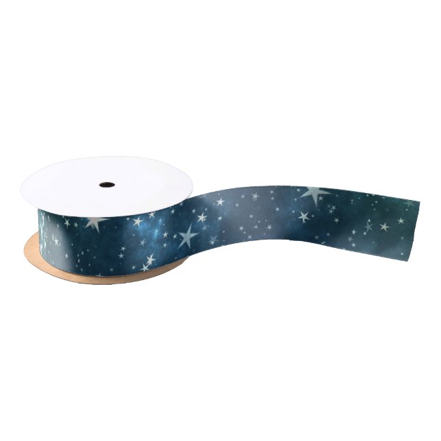 A Star Filled Night Satin Ribbon (Spool)