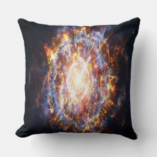 A Star Going Supernova Throw Pillow