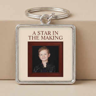 A STAR IN THE MAKING Personalized Child Photo Keychain
