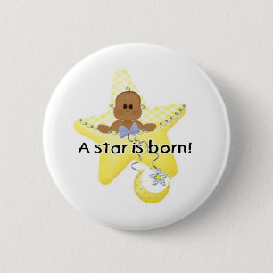 A Star is Born African American 2 Inch Round Button