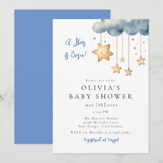 A Star is Born Baby Shower Invitation