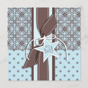 A Star is Born Boy Invitation Square