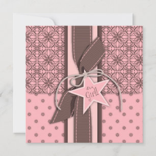 A Star is Born Girl Invitation Square