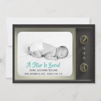 A Star Is Born TV Baby Birth Announcement Photo