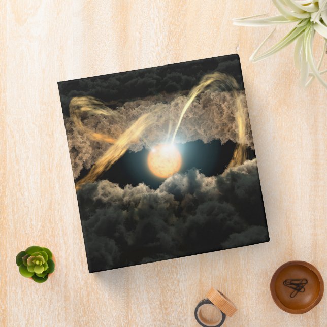 A Star Surrounded By A Protoplanetary Disc Binder (In Situ)
