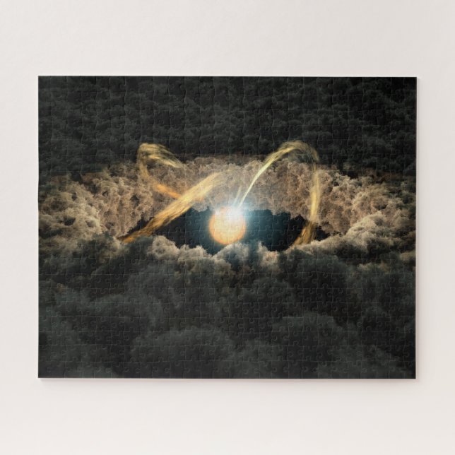 A Star Surrounded By A Protoplanetary Disc Jigsaw Puzzle (Horizontal)