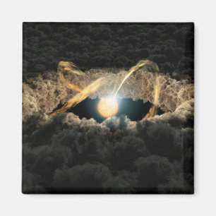 A Star Surrounded By A Protoplanetary Disc Magnet