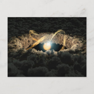A Star Surrounded By A Protoplanetary Disc Postcard