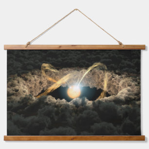 A Star Surrounded By A Protoplanetary Disk Hanging Tapestry