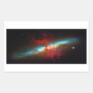 A Starburst Galaxy - Messier 82 (Cigar Galaxy) Sticker