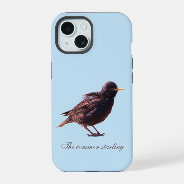 A starling  iPhone 15 case (Back)