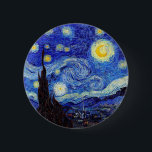 A Starry Night  Inspired Van Gogh Classic Products 2 Inch Round Button<br><div class="desc">A Starry Night  Inspired Van Gogh Classic Products</div>