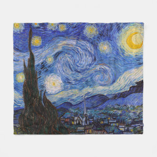 A Starry Night: Saint Remy by Vincent Van Gogh Fleece Blanket