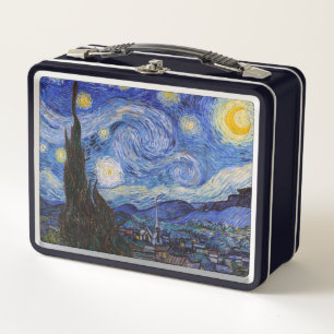 A Starry Night: Saint Remy by Vincent Van Gogh Metal Lunch Box