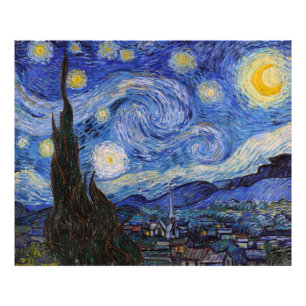 A Starry Night: Saint Remy by Vincent Van Gogh Photo Print