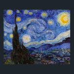 A Starry Night: Saint Remy by Vincent Van Gogh Poster<br><div class="desc">The year is 1889. Vincent Van Gogh is a patient at the Saint-Paul-de-Mausole asylum in Saint-Rémy-de-Provence, France. He is suffering from mental illness, and his doctors have advised him to stay indoors and avoid painting. But Van Gogh cannot resist the urge to create, and he spends his days painting the...</div>