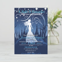 A Starry Night Sweet 16 Invitation