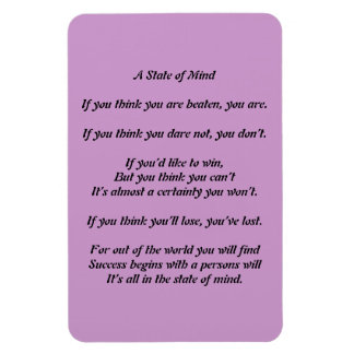 A State of Mind Poem Magnet
