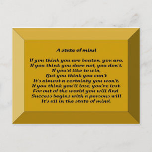 A State of Mind Postcard