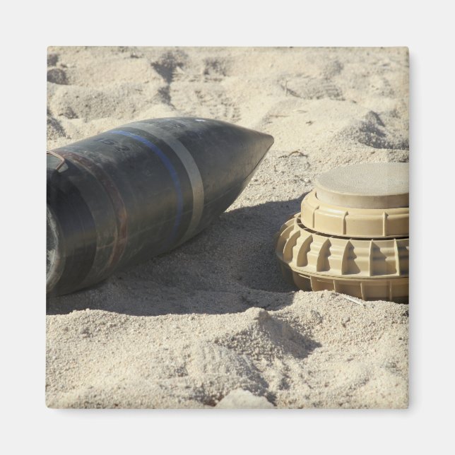 A static display of a converted ordnance shell magnet (Front)