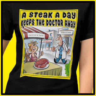 A Steak A Day Funny Carnivore Ketovore Keto Tri-Blend Shirt