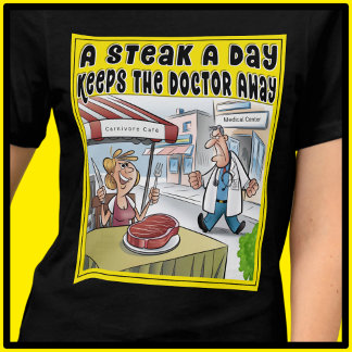 A Steak A Day Funny Carnivore Ketovore Keto  Tri-Blend Shirt