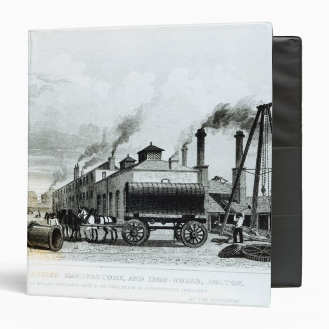 A Steam-Engine Manufactory and Iron Works Binder (Front/Inside)