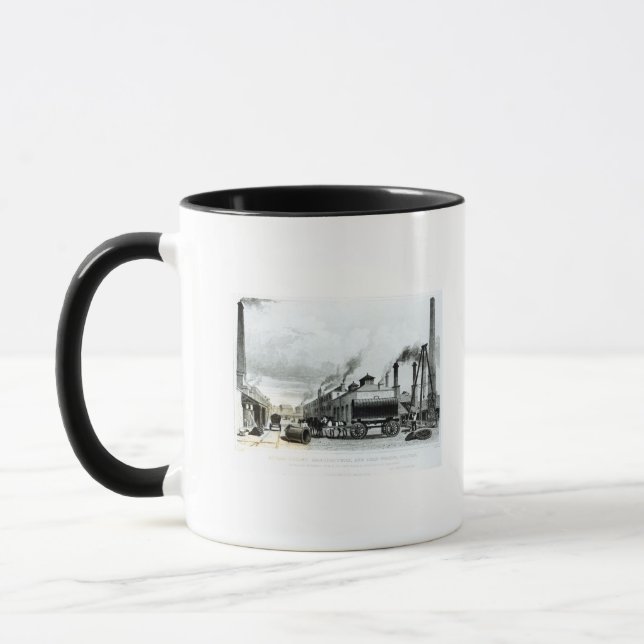 A Steam-Engine Manufactory and Iron Works Mug (Left)