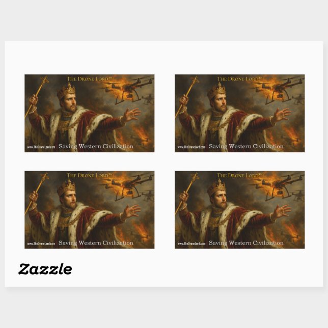 A sticker of The Drone Lord fighting (Sheet)
