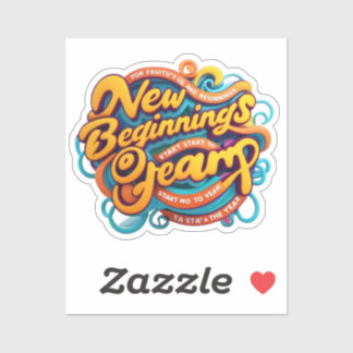 A sticker that supports your spirit for new beginn