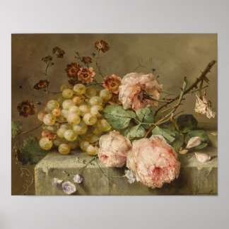 A Still Life with Roses by Roosenboom Print