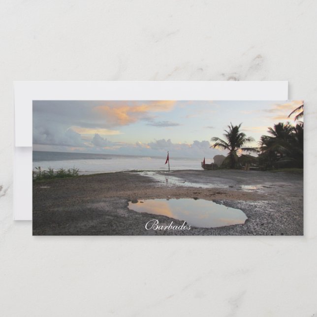 A Still Morning - Barbados Photo Card (Front)