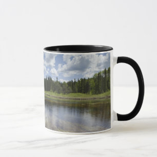 A Still Pond Reflecting The Clouds Mug
