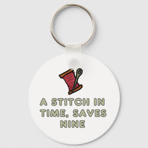 A Stitch In Time Keychain
