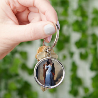 A Stolen Moment: A Kiss Through the Ages Keychain