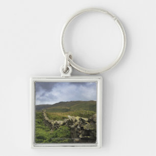 A Stone Fence Through Fields Keychain
