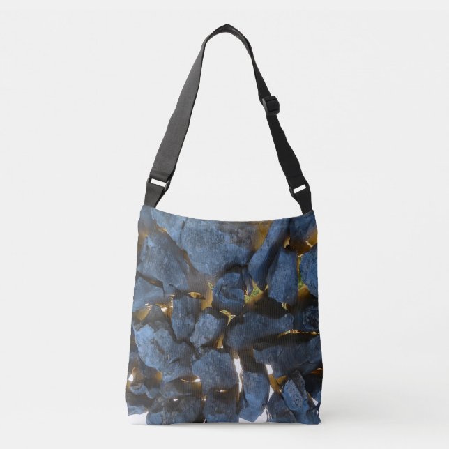 A stone wall built in Croatian style    Crossbody Bag (Front)