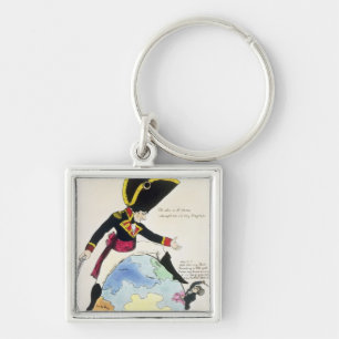 A Stoppage to a Stride over the Globe, 1803 Keychain
