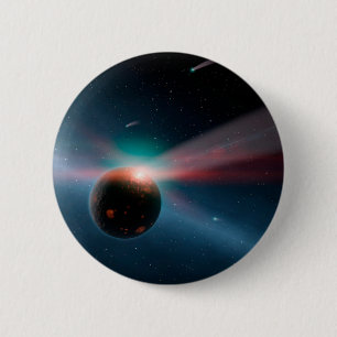 A Storm Of Comets In The Eta Corvi System. 2 Inch Round Button
