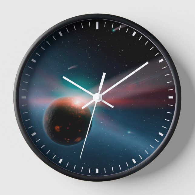 A Storm Of Comets In The Eta Corvi System. Clock (Front)