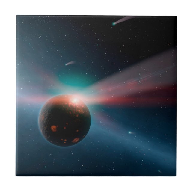 A Storm Of Comets In The Eta Corvi System. Tile (Front)