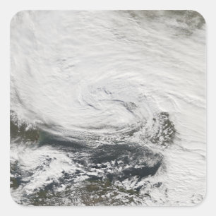 A storm over the Black Sea and the Sea of Azov Square Sticker