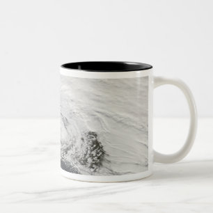 A storm over the Black Sea and the Sea of Azov Two-Tone Coffee Mug