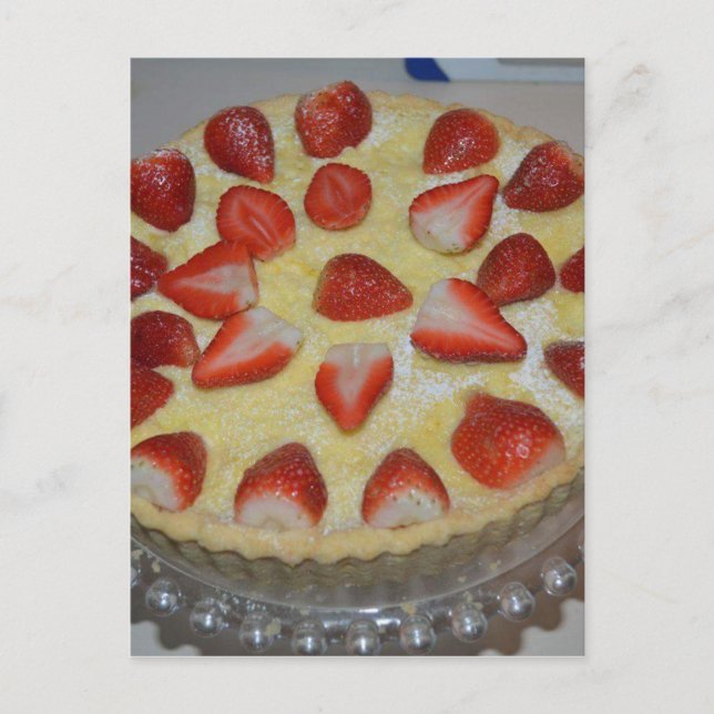 A strawberry cake postcard (Front)