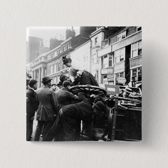 A Street Accident 2 Inch Square Button (Front)