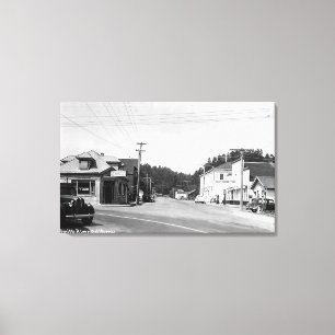 A Street Corner Scene Canvas Print