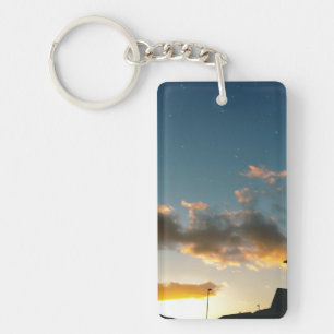 A street crowned with stars keychain